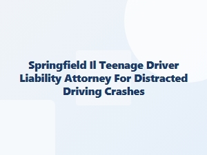 Springfield Il Attorney for Teen Distracted Driving Crashes